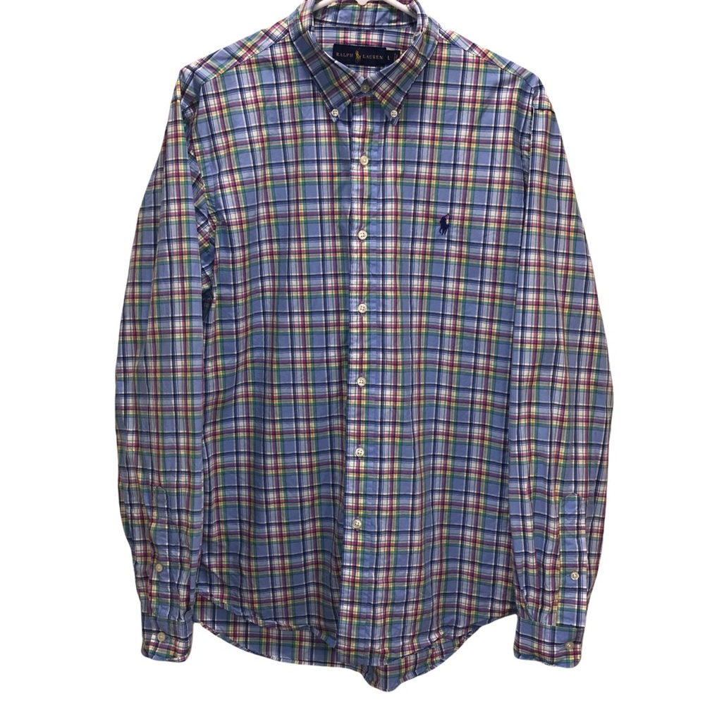 Ralph Lauren Plaid Cotton button up shirt